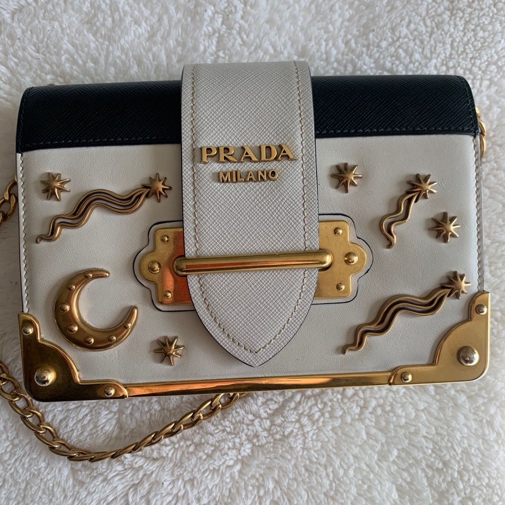 Limited edition Prada star and moon cahier bag